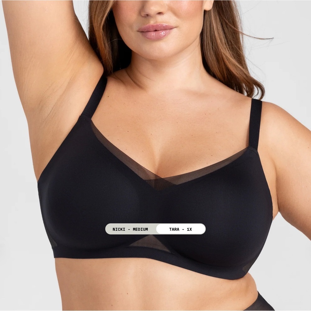 Honeylove CrossOver Black Bra
